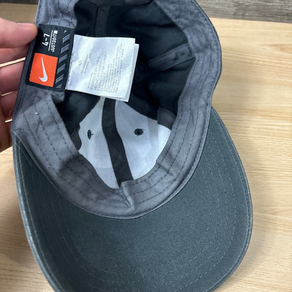 Nike Hat Cap Strap Back Kids Black Size 4-7 Adjustable Boys - Picture 6 of 8